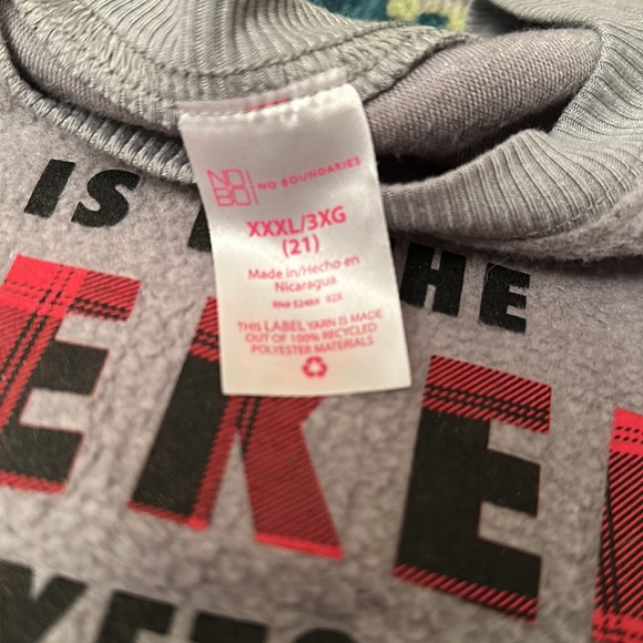 Nobo Soft Grey Sweatshirt “Is it the Weekend yet?” - XXXL - Picture 3 of 3